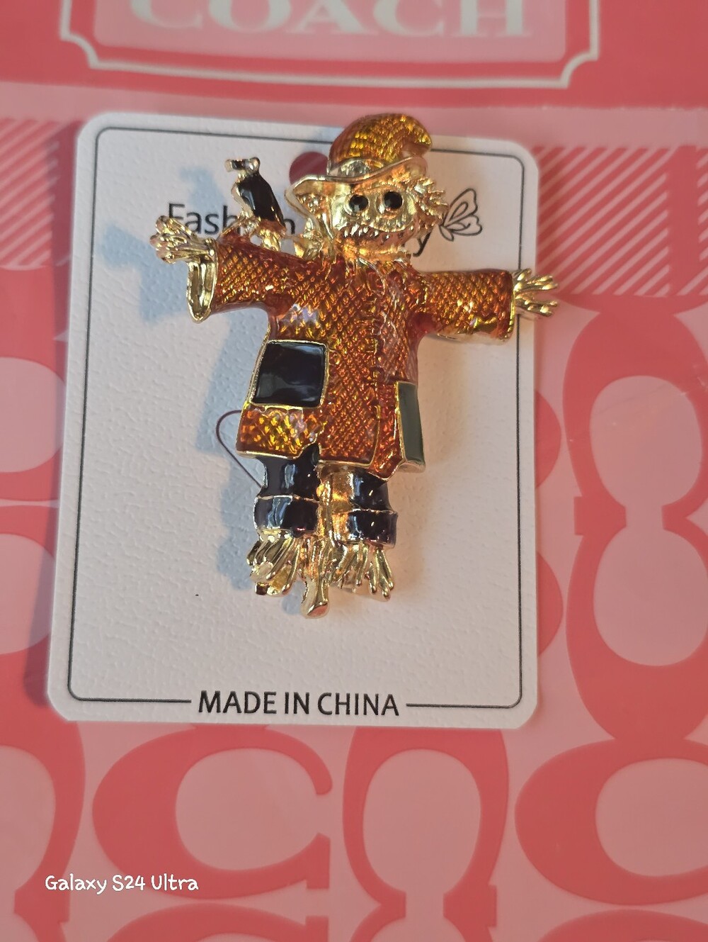Scarecrow Fall Decor Brooch NEW - Picture 8 of 13